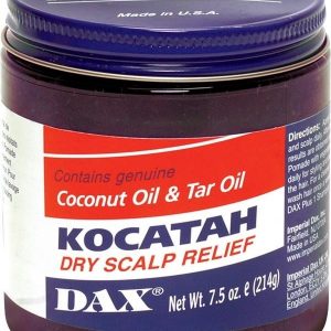 DAX  Kocatah Dry Scalp Relief/ Soin Apaisant pour le Cuir Chevelu à l'Huile de Noix de Coco et à l'Huile de Cade Kocatah 214g 7.5oz