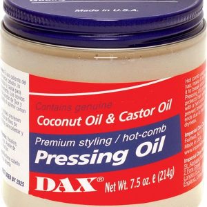 DAX Pressing Oil Coconut oil & Castor Oil/ à l'Huile de Coco et Huile de Ricin Huile de Pressage  214g  7.5oz